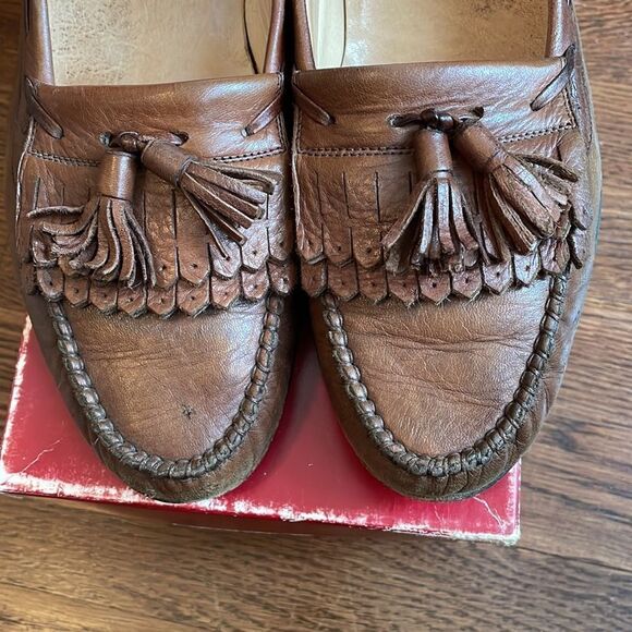 Bally of‎ Switzerland Polk brown leather tassel slip on loafers main image 10